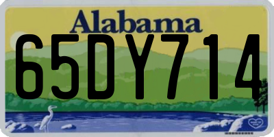 AL license plate 65DY714