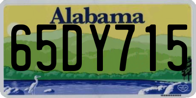 AL license plate 65DY715