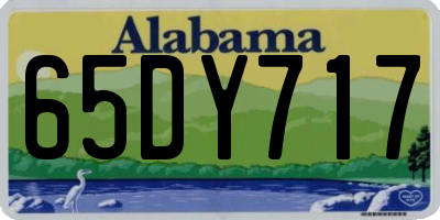 AL license plate 65DY717