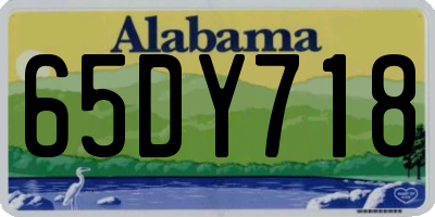 AL license plate 65DY718