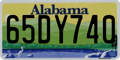 AL license plate 65DY740
