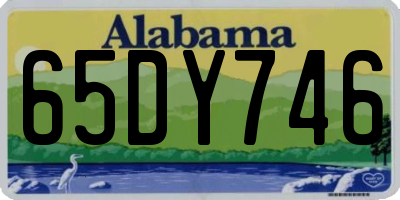 AL license plate 65DY746