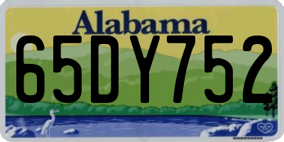 AL license plate 65DY752