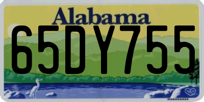 AL license plate 65DY755