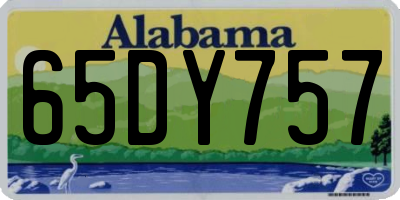 AL license plate 65DY757