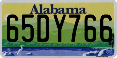 AL license plate 65DY766