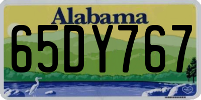 AL license plate 65DY767