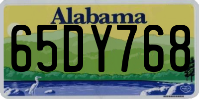 AL license plate 65DY768