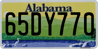 AL license plate 65DY770