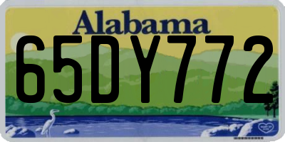 AL license plate 65DY772