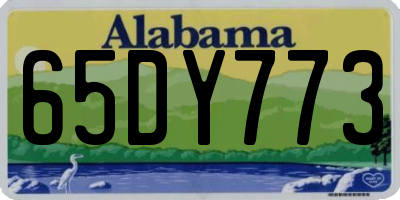 AL license plate 65DY773