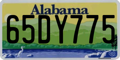 AL license plate 65DY775