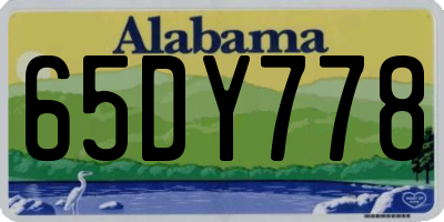 AL license plate 65DY778