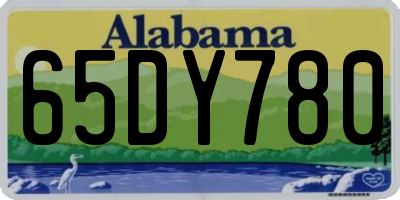 AL license plate 65DY780
