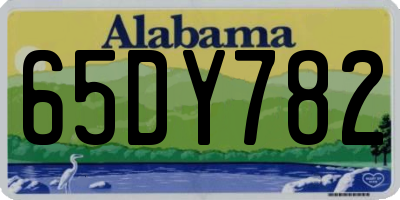 AL license plate 65DY782