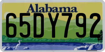 AL license plate 65DY792