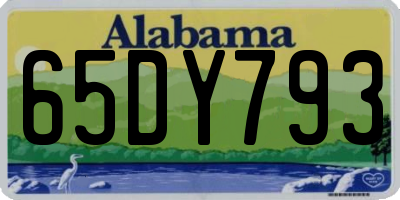 AL license plate 65DY793