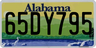 AL license plate 65DY795