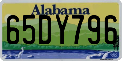 AL license plate 65DY796