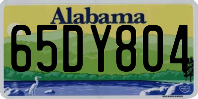 AL license plate 65DY804