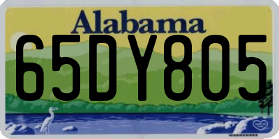 AL license plate 65DY805