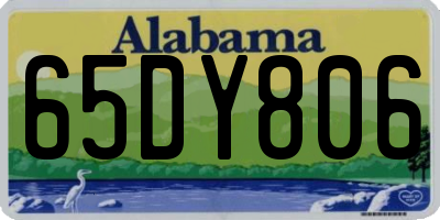 AL license plate 65DY806