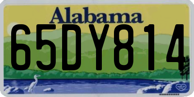 AL license plate 65DY814