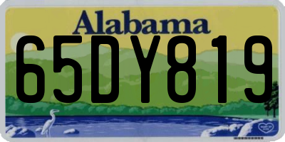 AL license plate 65DY819
