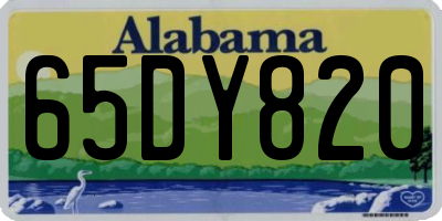 AL license plate 65DY820