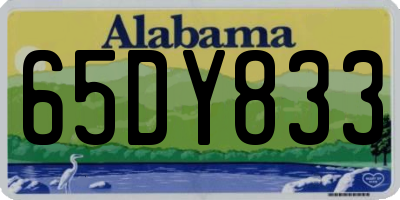 AL license plate 65DY833