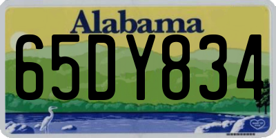 AL license plate 65DY834