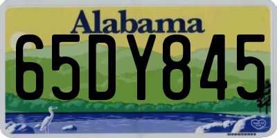AL license plate 65DY845
