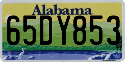 AL license plate 65DY853