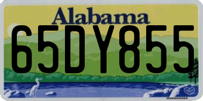 AL license plate 65DY855