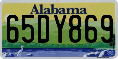 AL license plate 65DY869