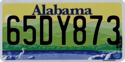 AL license plate 65DY873