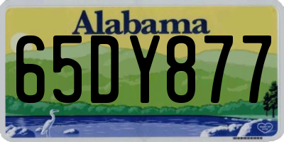 AL license plate 65DY877