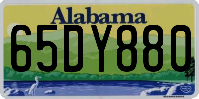 AL license plate 65DY880