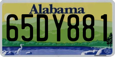 AL license plate 65DY881