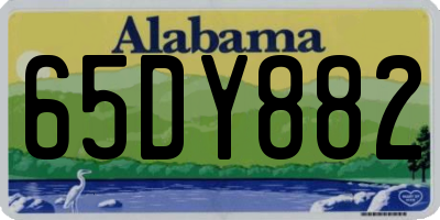 AL license plate 65DY882