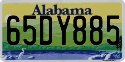 AL license plate 65DY885