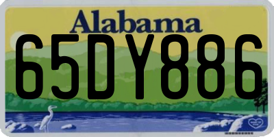AL license plate 65DY886