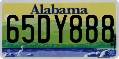 AL license plate 65DY888