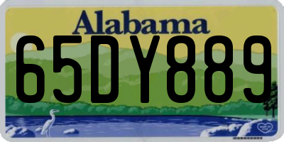 AL license plate 65DY889