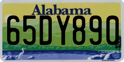 AL license plate 65DY890