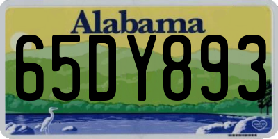 AL license plate 65DY893
