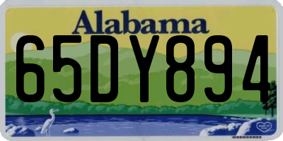 AL license plate 65DY894