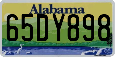 AL license plate 65DY898