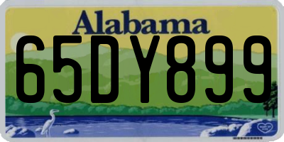 AL license plate 65DY899