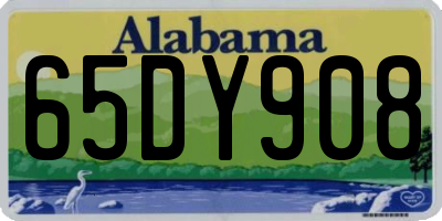 AL license plate 65DY908